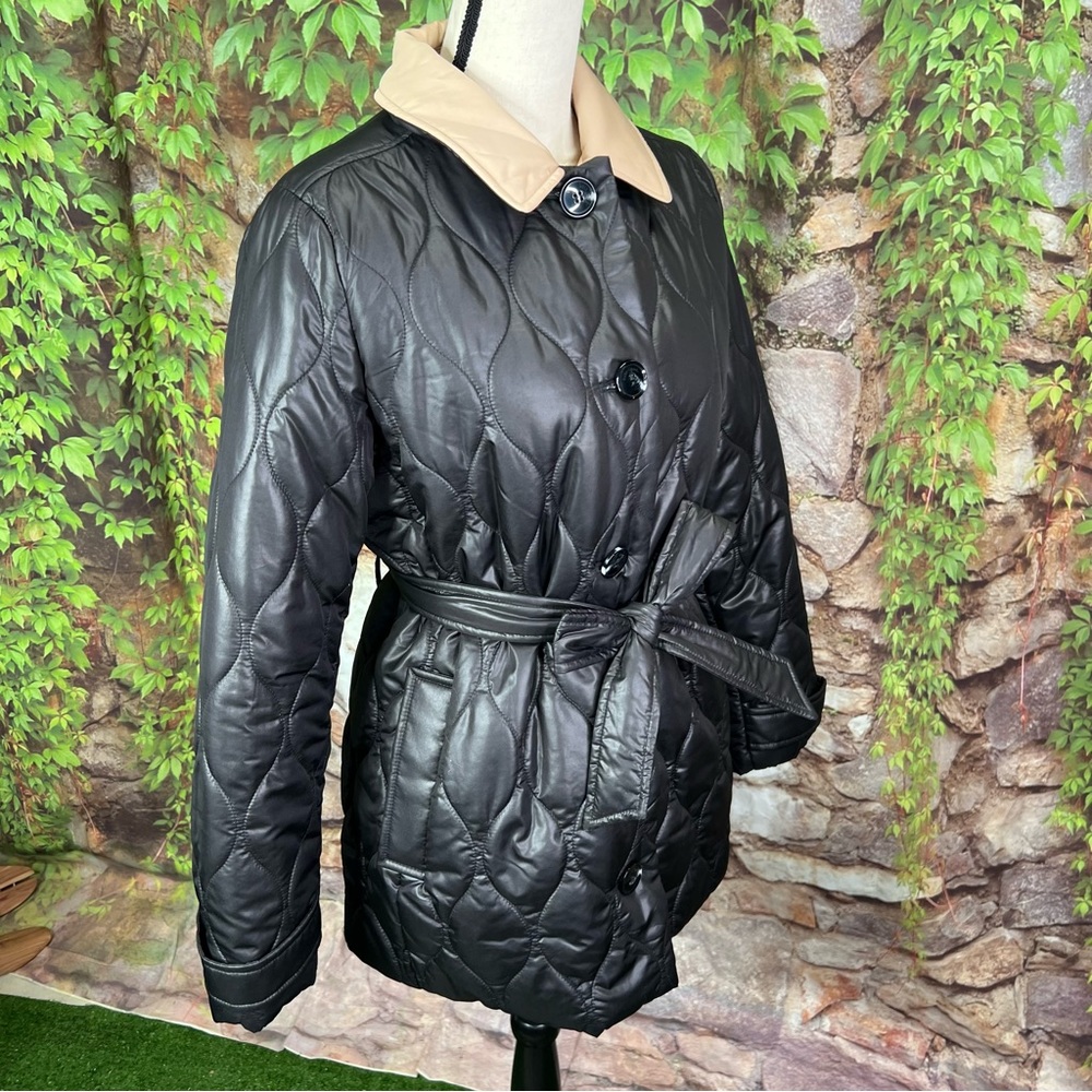 KATE SPADE Quilted Mid-Weight Belted Puffer Jacket, M - Picture 5 of 12